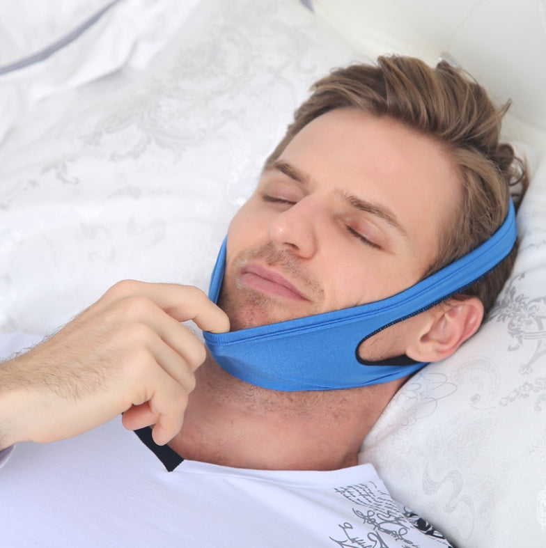 Anti Snore Chin Strap - Sleep Apnea Sleeping Aid ~ Stop Snoring!