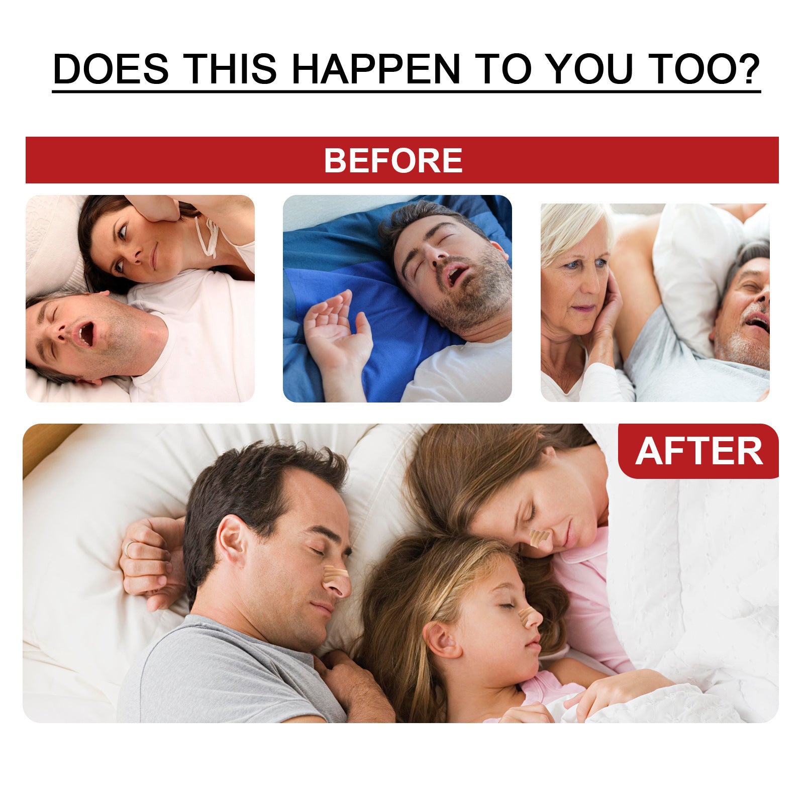 Night Snoring Stickers Elastic Anti-snoring