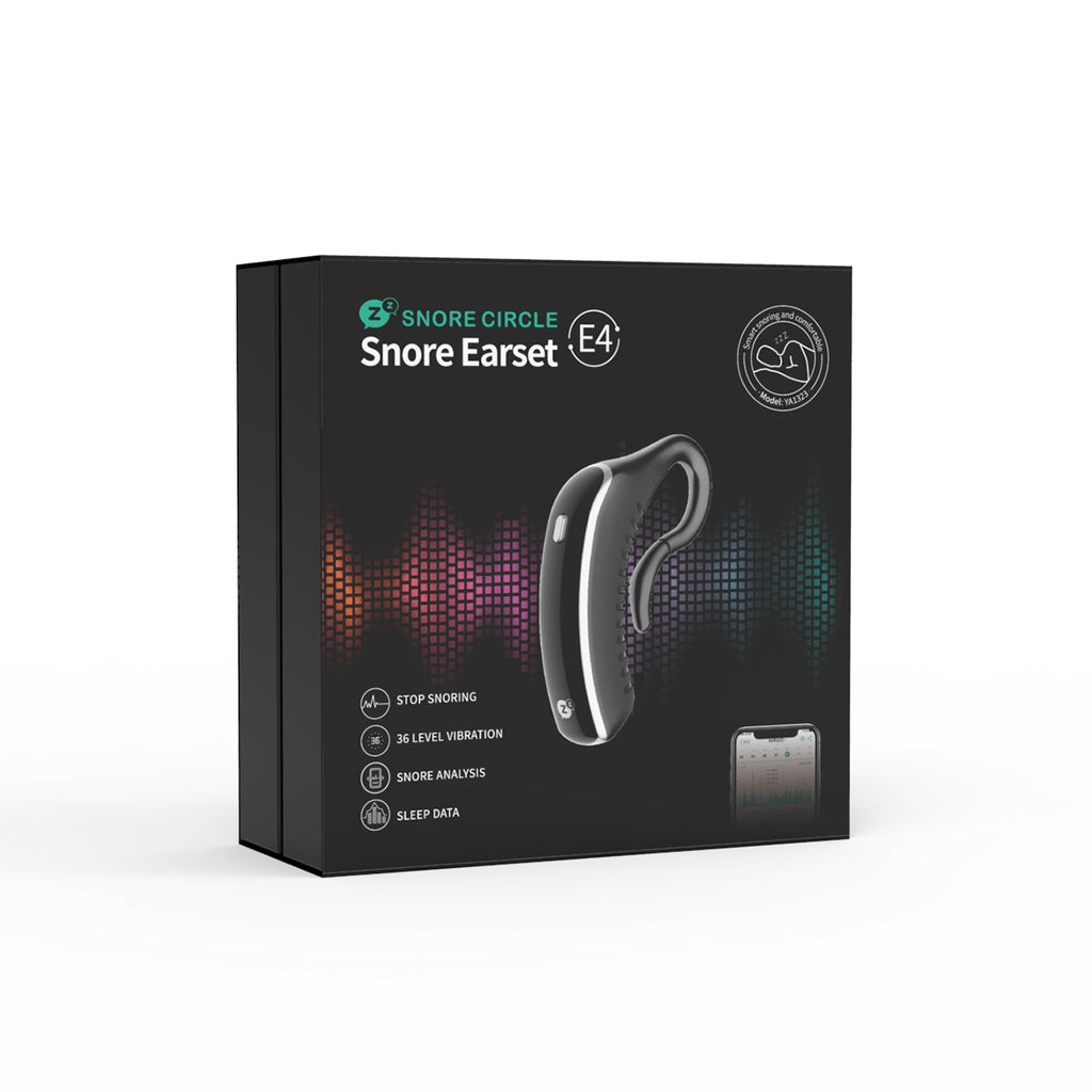 Smart Bluetooth Anti-Snoring Earset – 24h Snore Stopper with App, Bone Conduction Detection & Sleep Aid Music