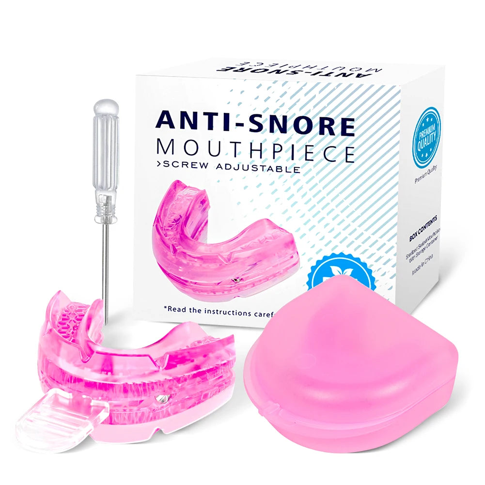 Adjustable Anti-Snoring Mouth Guard – Sleep Apnea & Teeth Grinding Relief Mouthpiece (BPA-Free)