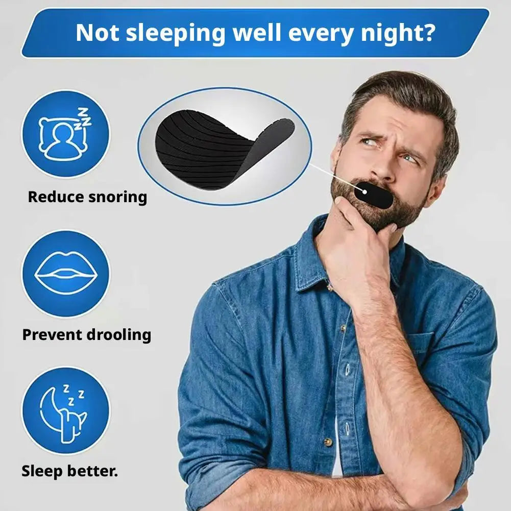 30 Pcs Mouth Sleep Tape – Closed-Mouth Breathing Patches for Better Sleep & Reduced Snoring